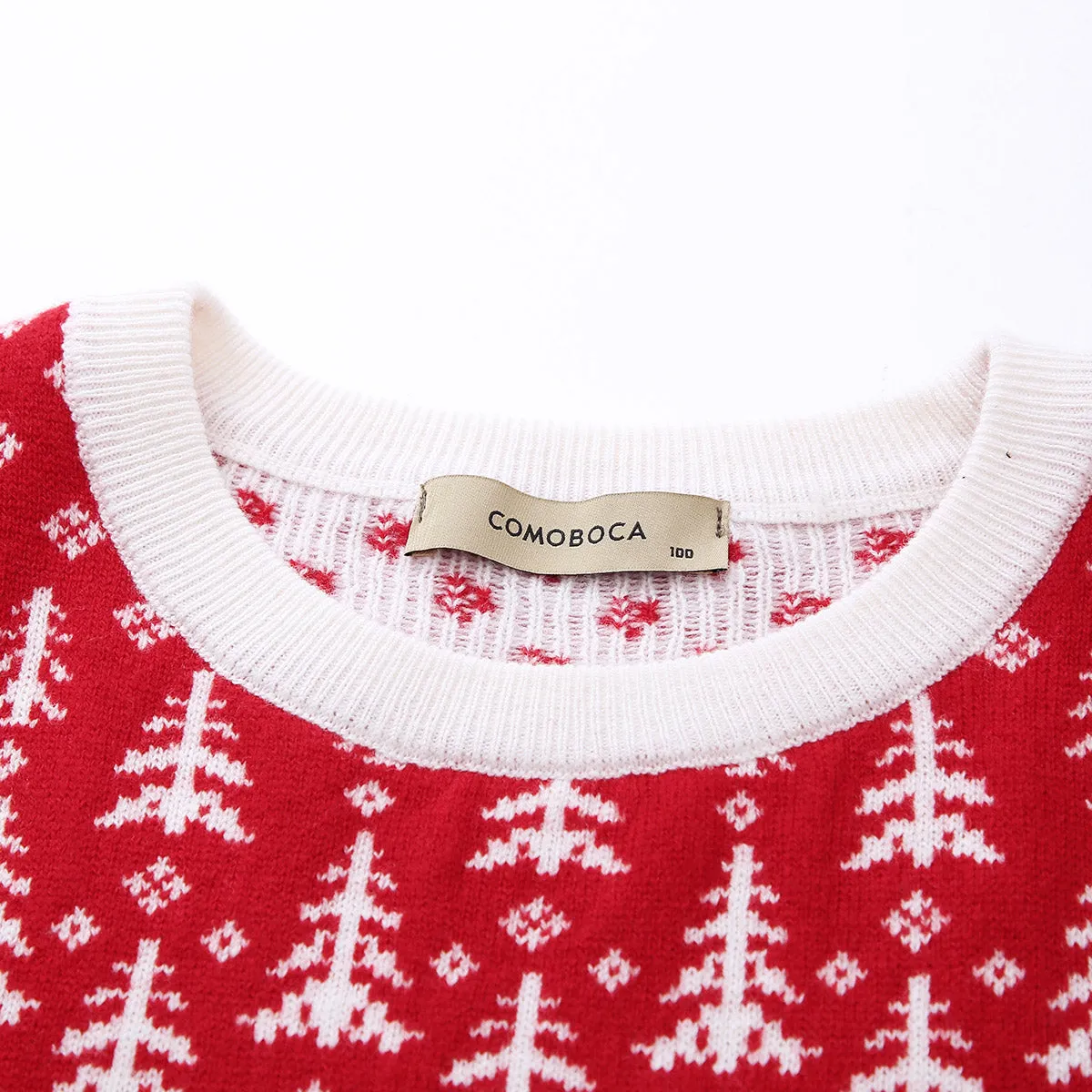 100% Wool Womens Reindeer Knit Sweater