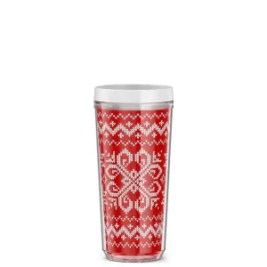 16oz DOUBLE WALL TUMBLER HOLIDAY SWEATER