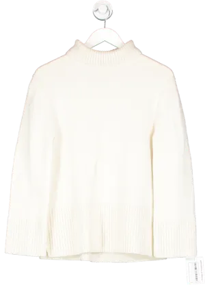 & Other Stories Cream Wool Roll Neck Jumper UK XS