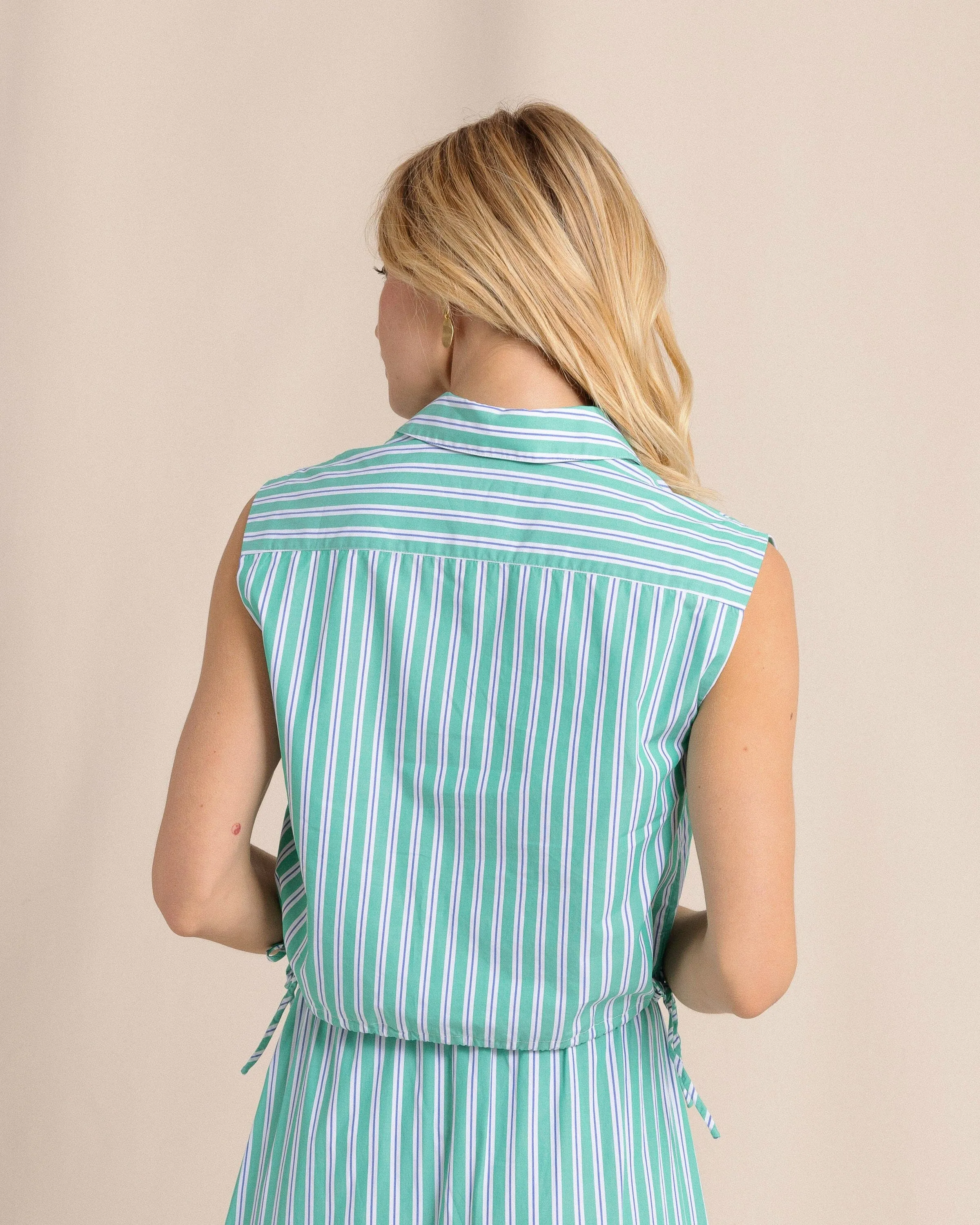 Annalise Side Tie Stripe Top