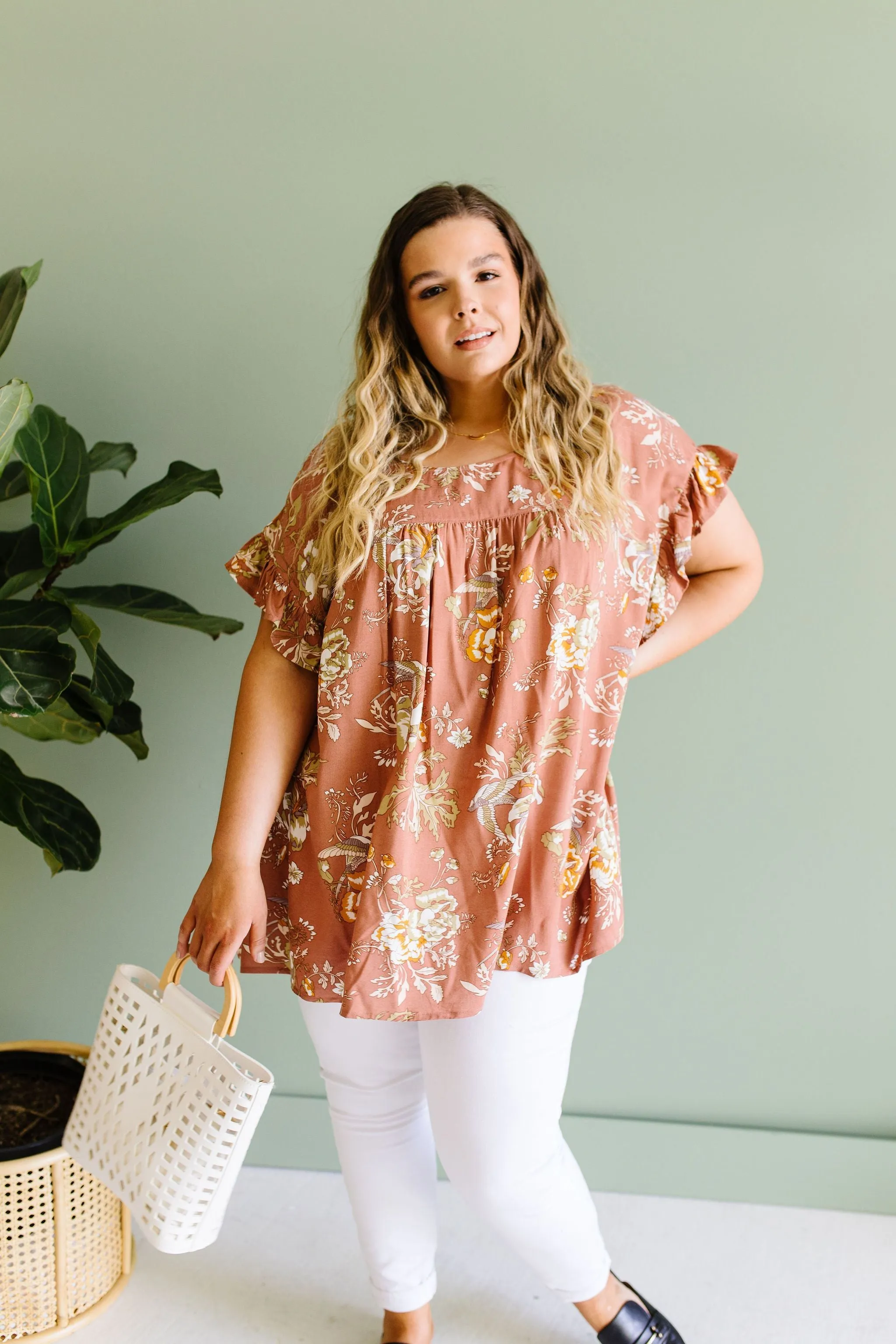 Apricot Blossoms Blouse