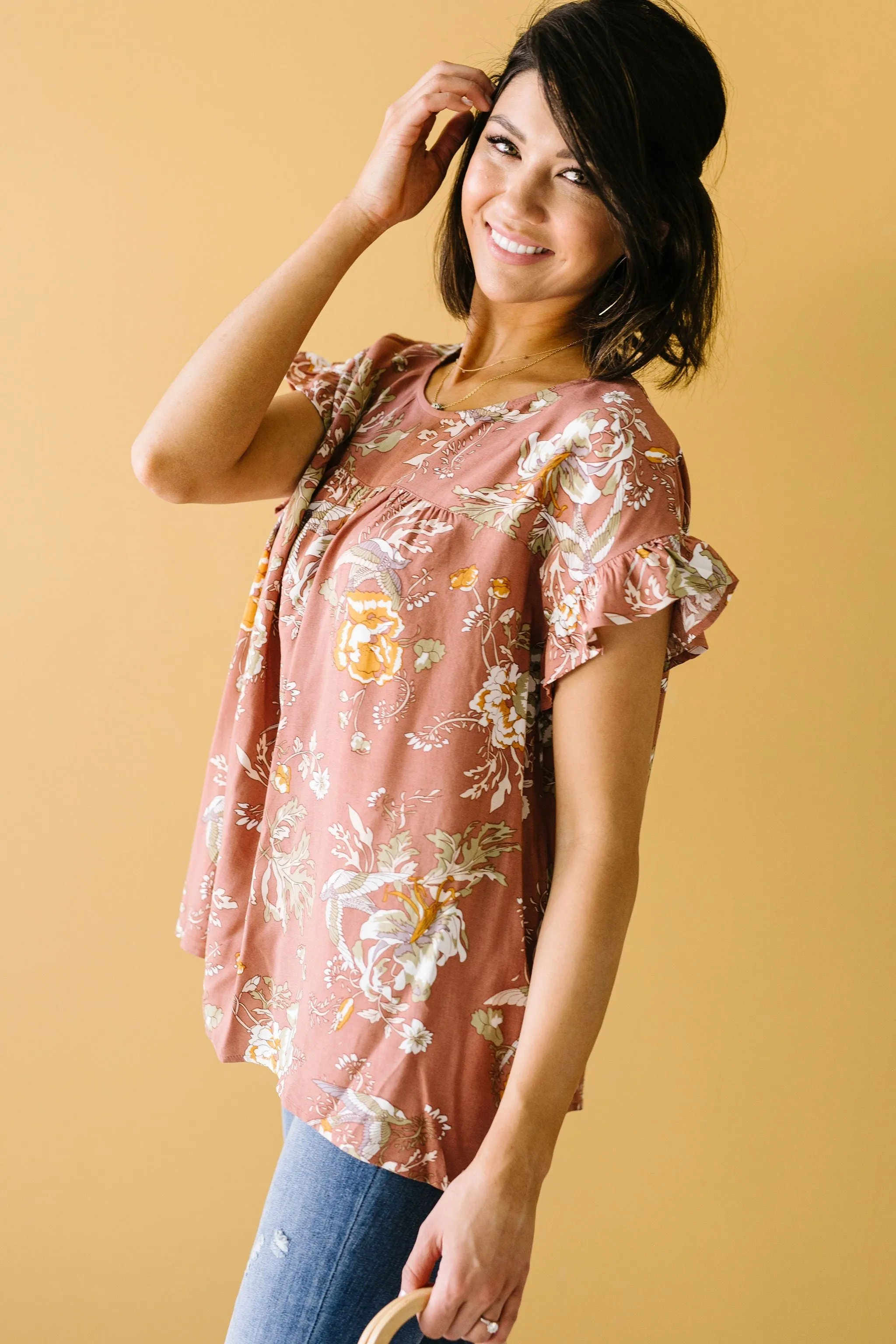 Apricot Blossoms Blouse