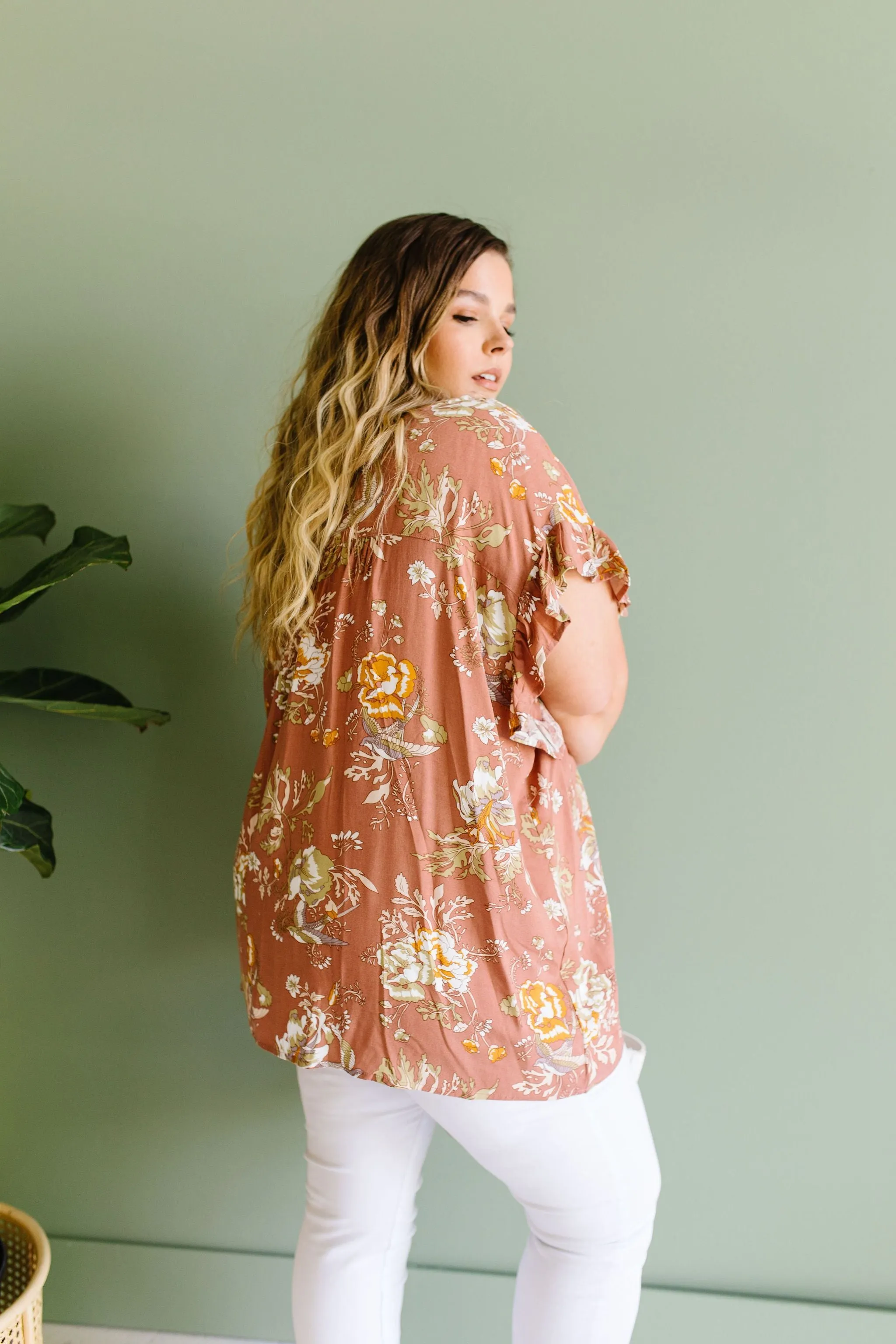 Apricot Blossoms Blouse