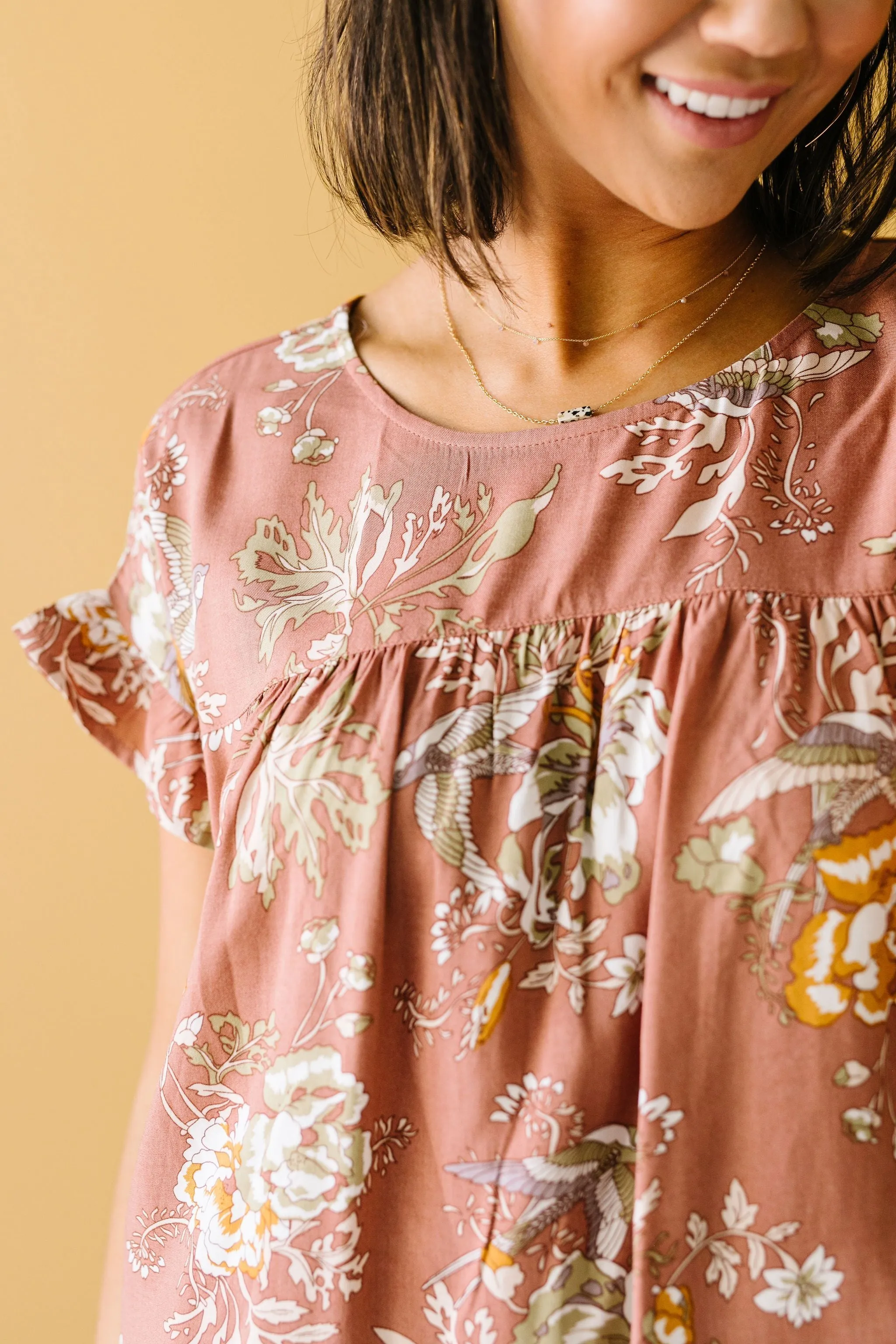 Apricot Blossoms Blouse