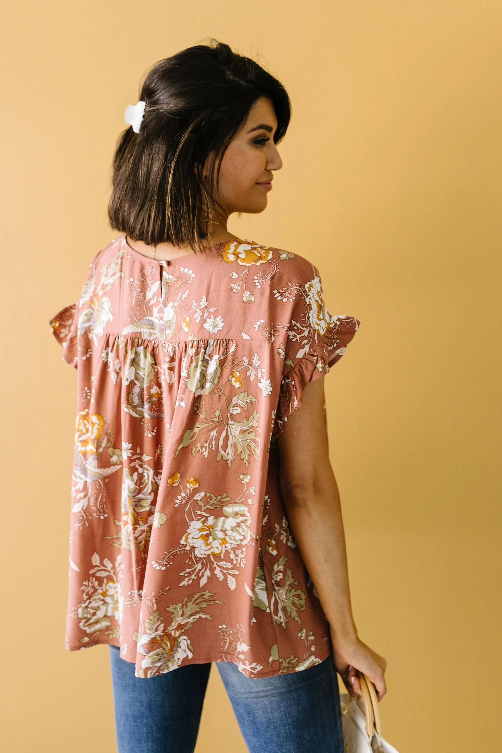 Apricot Blossoms Blouse