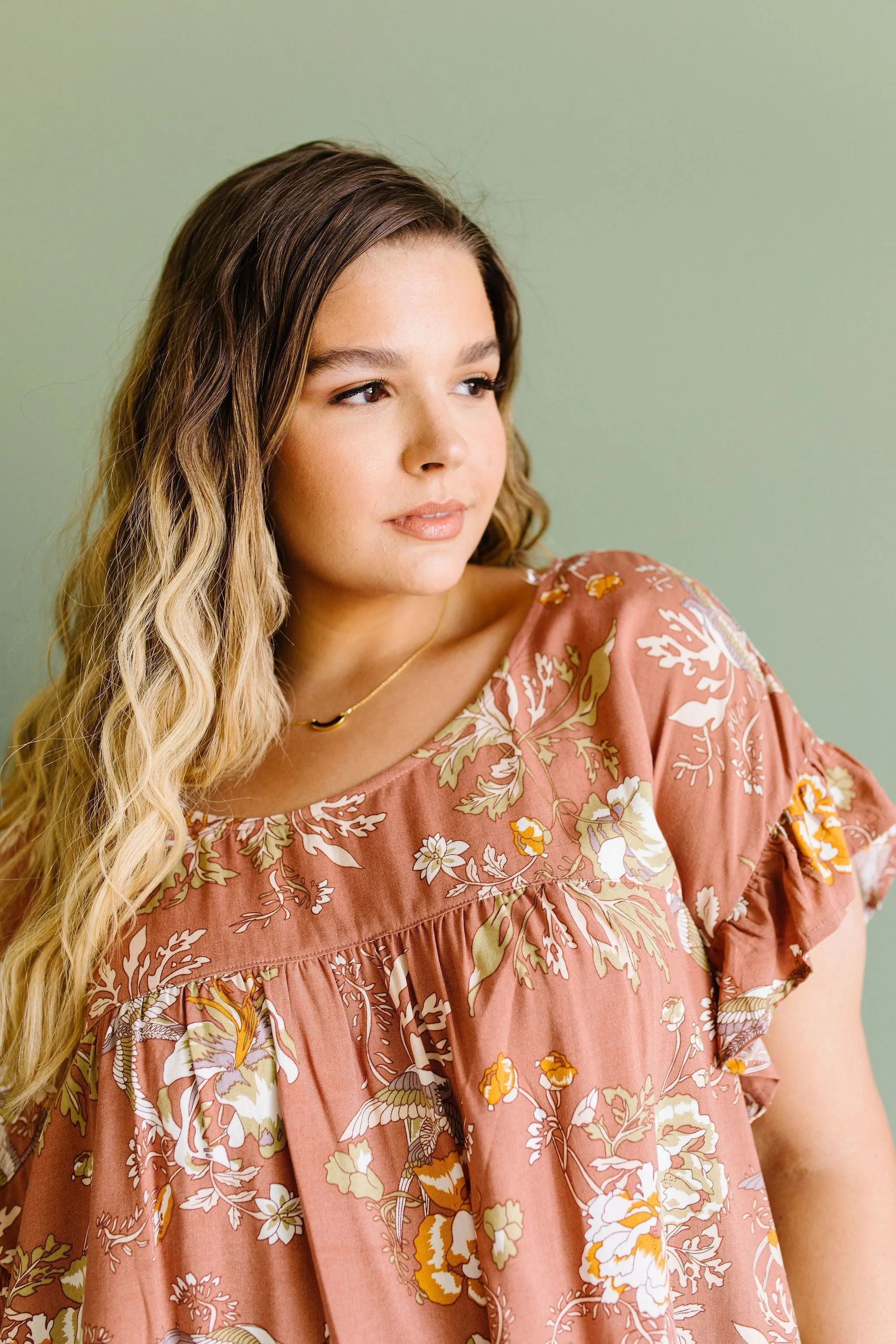 Apricot Blossoms Blouse