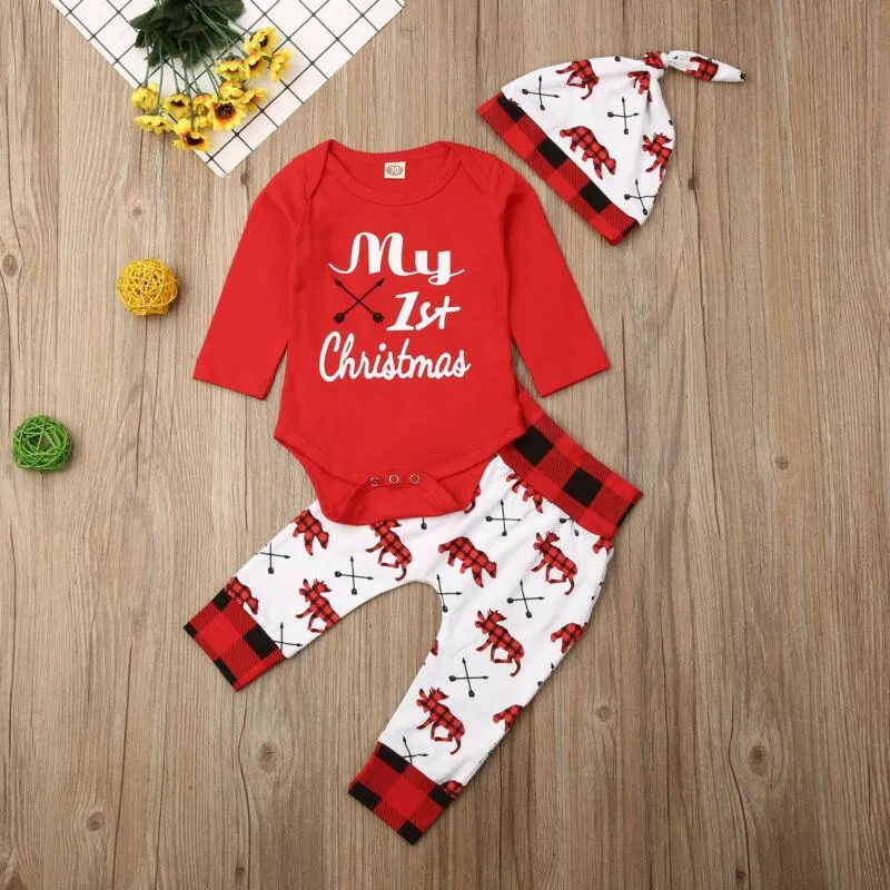 Baby Boy My First Christmas Outfit