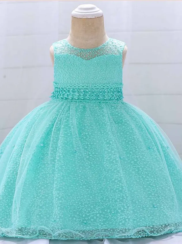 Baby Starry Night Tulle Overlay Special Occasion Dress