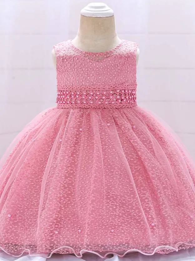 Baby Starry Night Tulle Overlay Special Occasion Dress