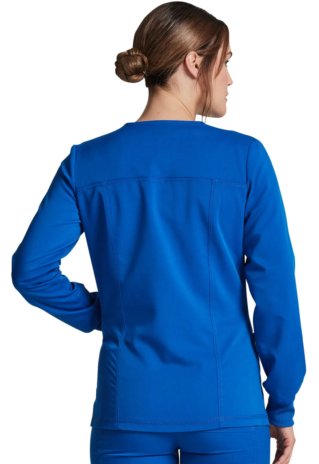 Balance - Women's Snap Front Solid Scrub Jacket