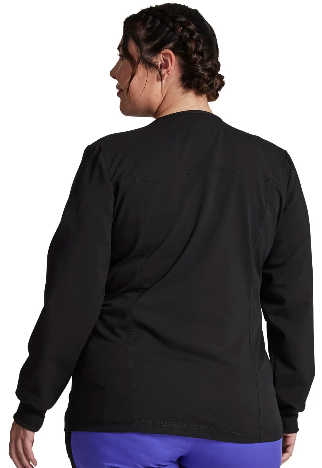 Balance - Women's Snap Front Solid Scrub Jacket