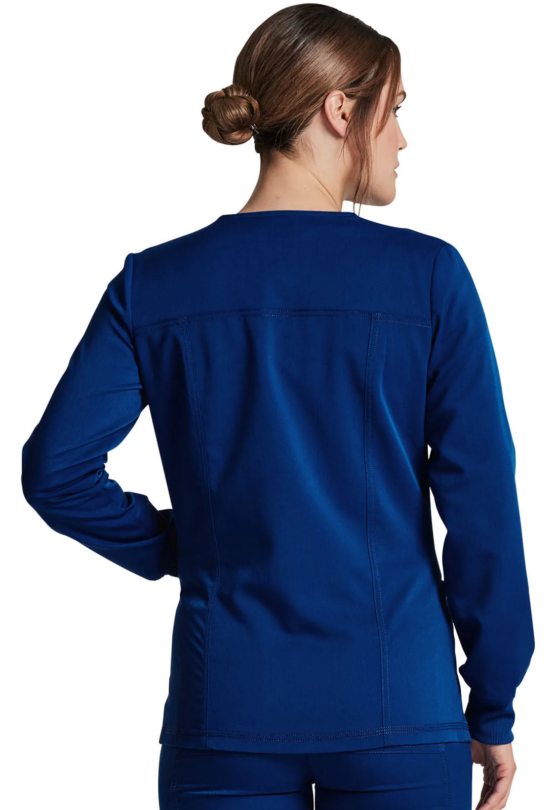 Balance - Women's Snap Front Solid Scrub Jacket