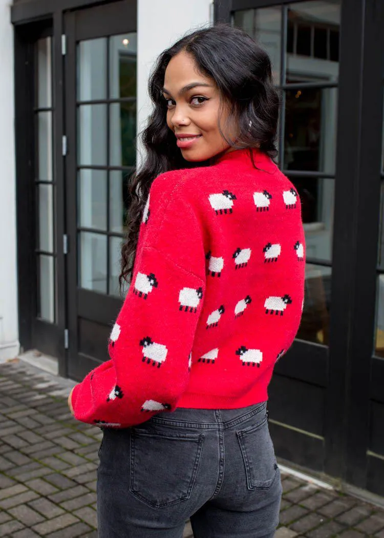 BB Dakota X Steve Madden Shy Di "Sheep" Sweater