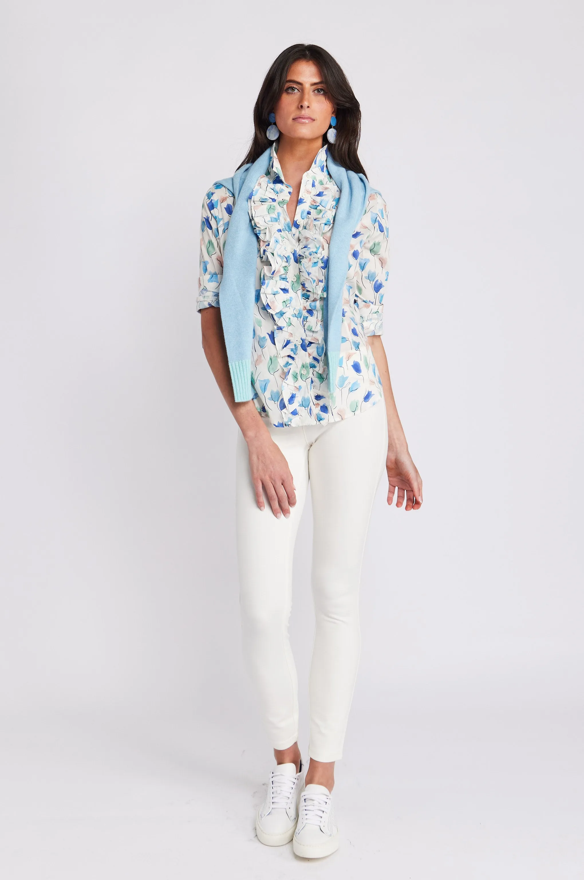 Belinda Blouse Blue Tulip