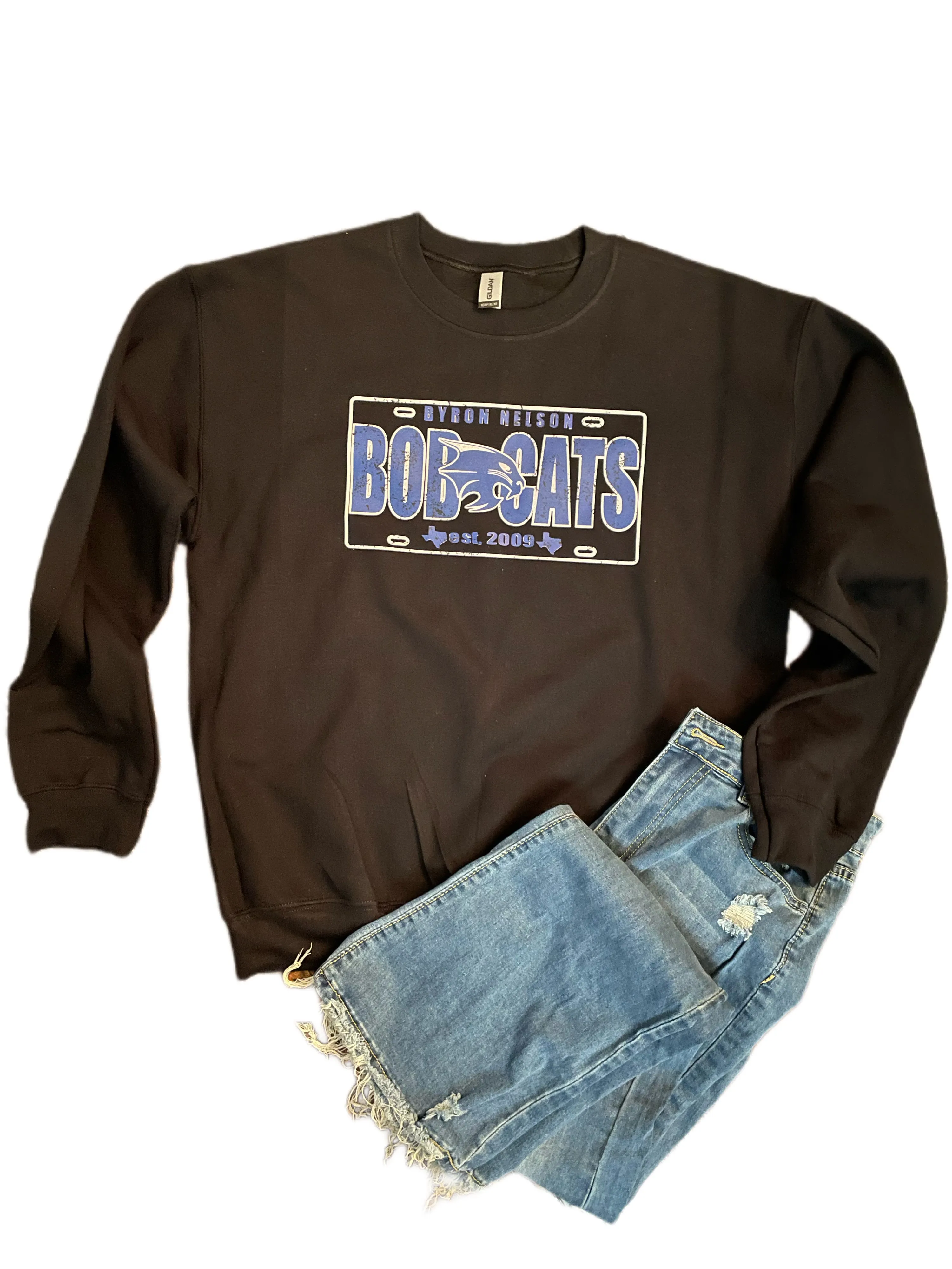 Bobcats BNHS License Plate Sweatshirt (Various Colors)