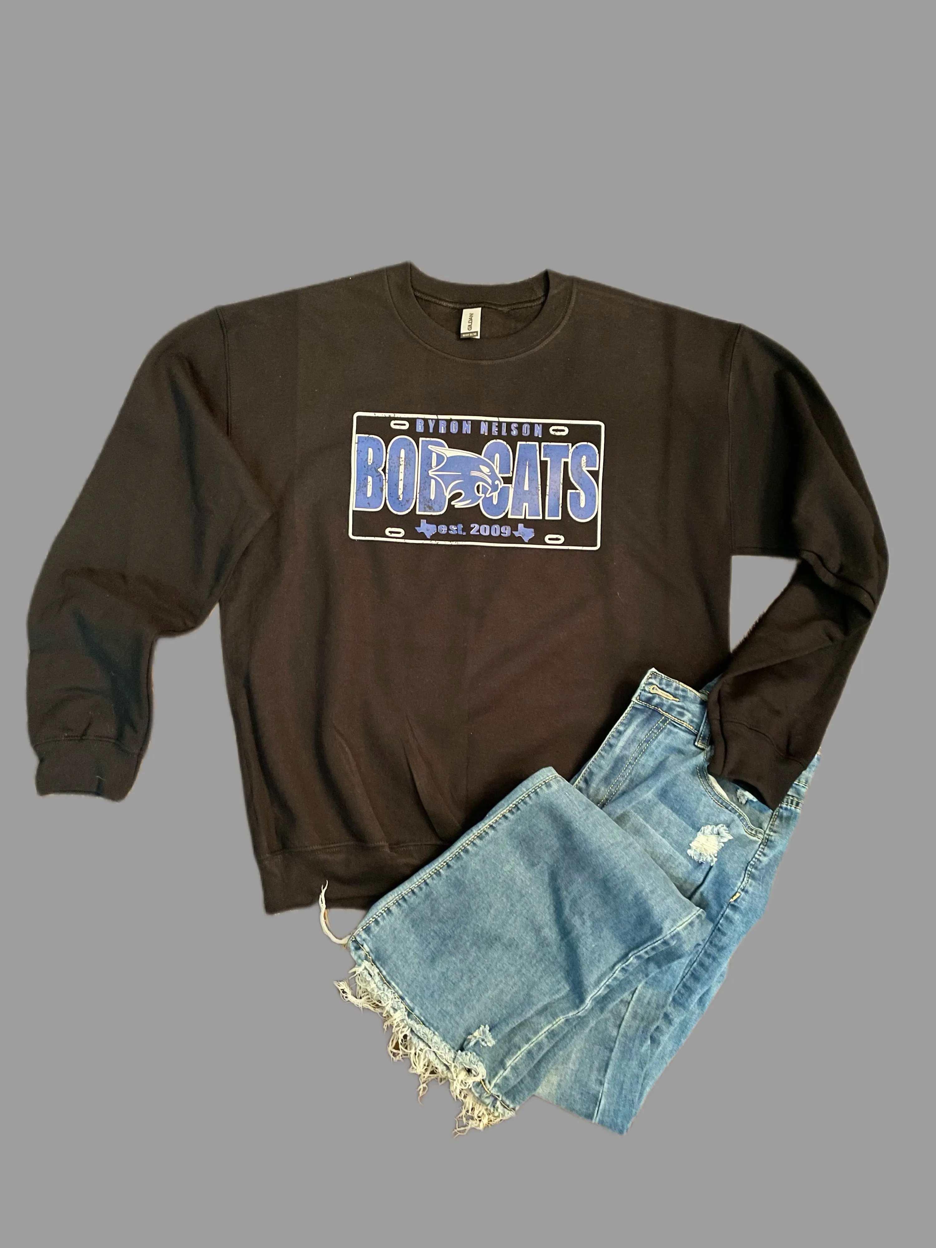 Bobcats BNHS License Plate Sweatshirt (Various Colors)