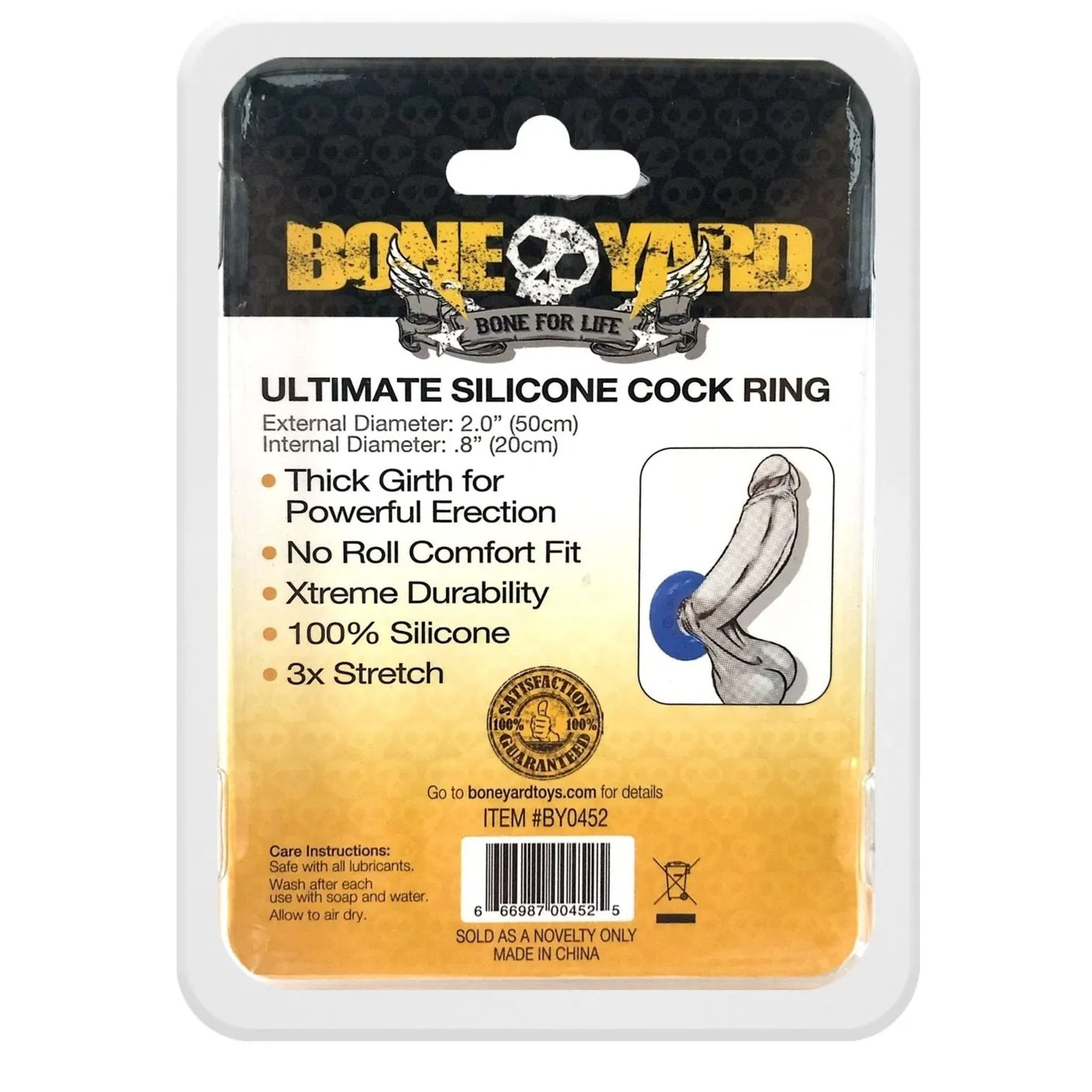 Boneyard - Ultimate Silicone Cock Ring Blue