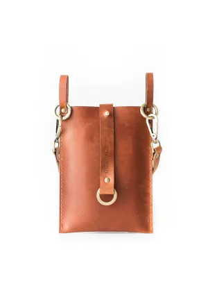 Brown Leather Phone Bag