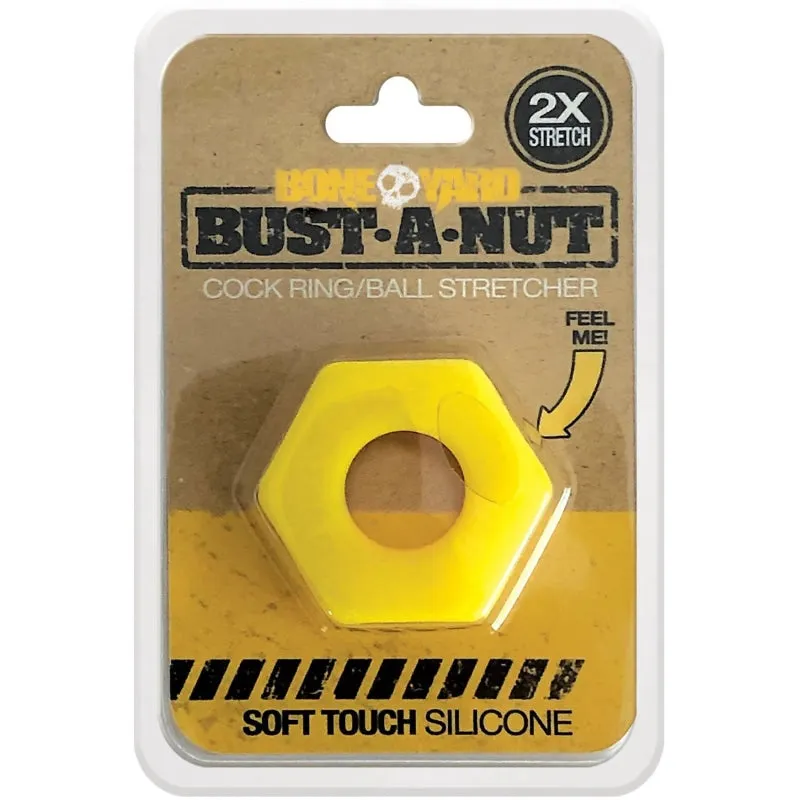 Bust a Nut Cock Ring - Yellow