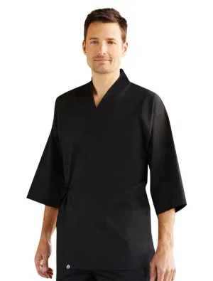 Chef Works Unisex Black Sushi Coat