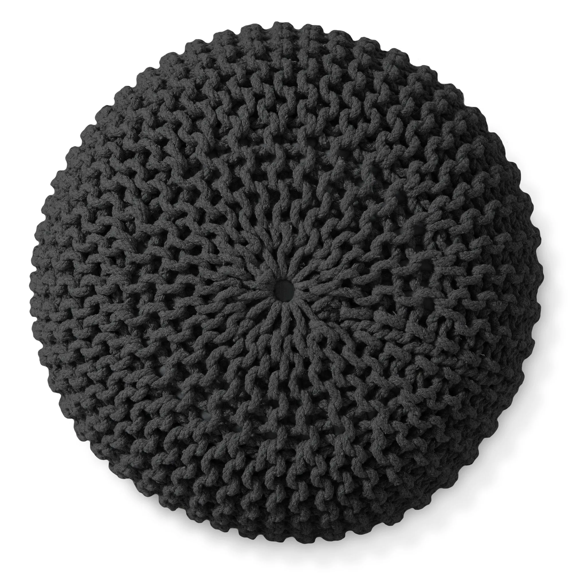 Cotton Pouf Ottomans