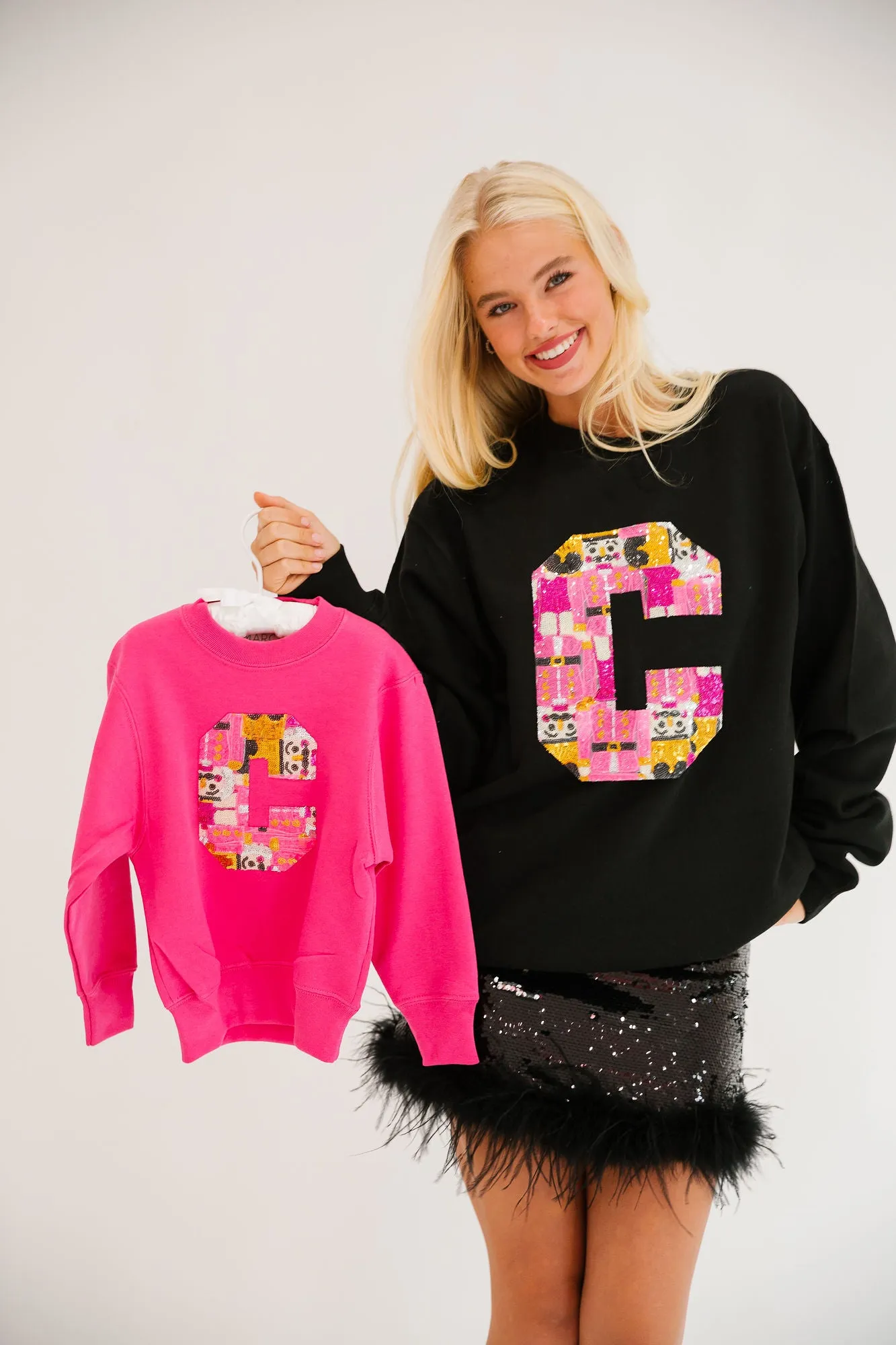 CUSTOM NUTCRACKER LETTER PULLOVERS