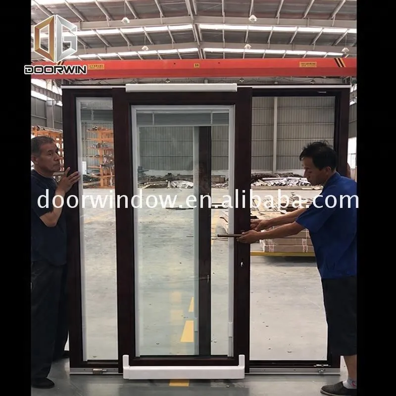 DOORWIN 2021shutter design glass sliding door by Doorwin on Alibaba