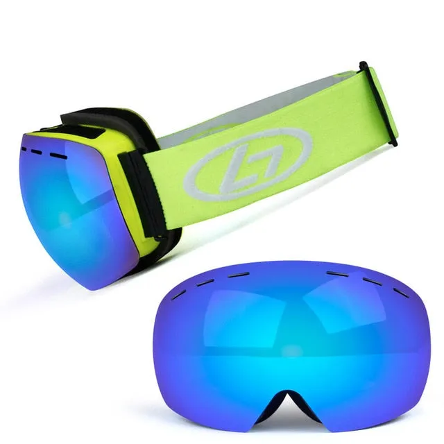 Double Layers UV 400 Protection Anti Fog Ski Goggles