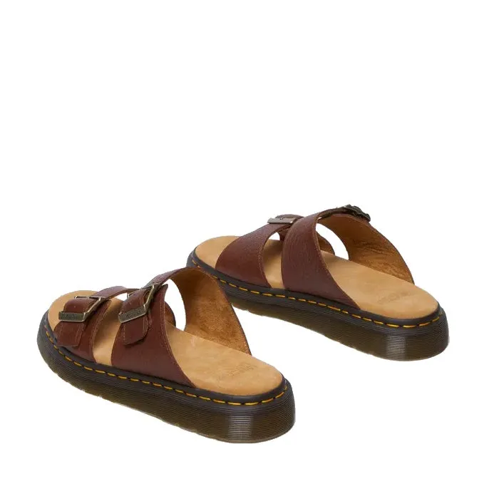 Dr Martens Josef Slide Sandal Cashew Ambassador Leather