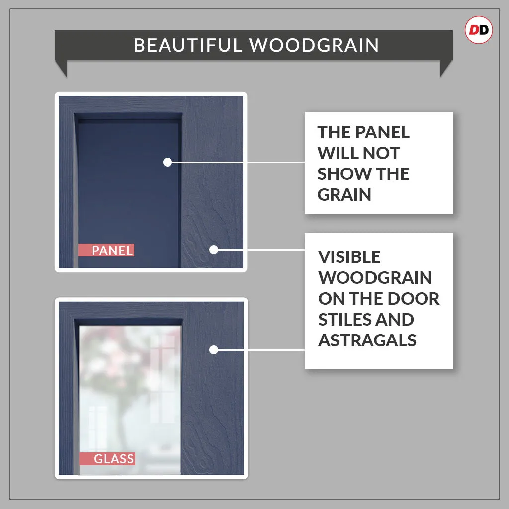 EasiKit Internal Door and Frame Kit - Boston 4 Panel Solid Wood Internal Door - Premium Primed - Colour Options