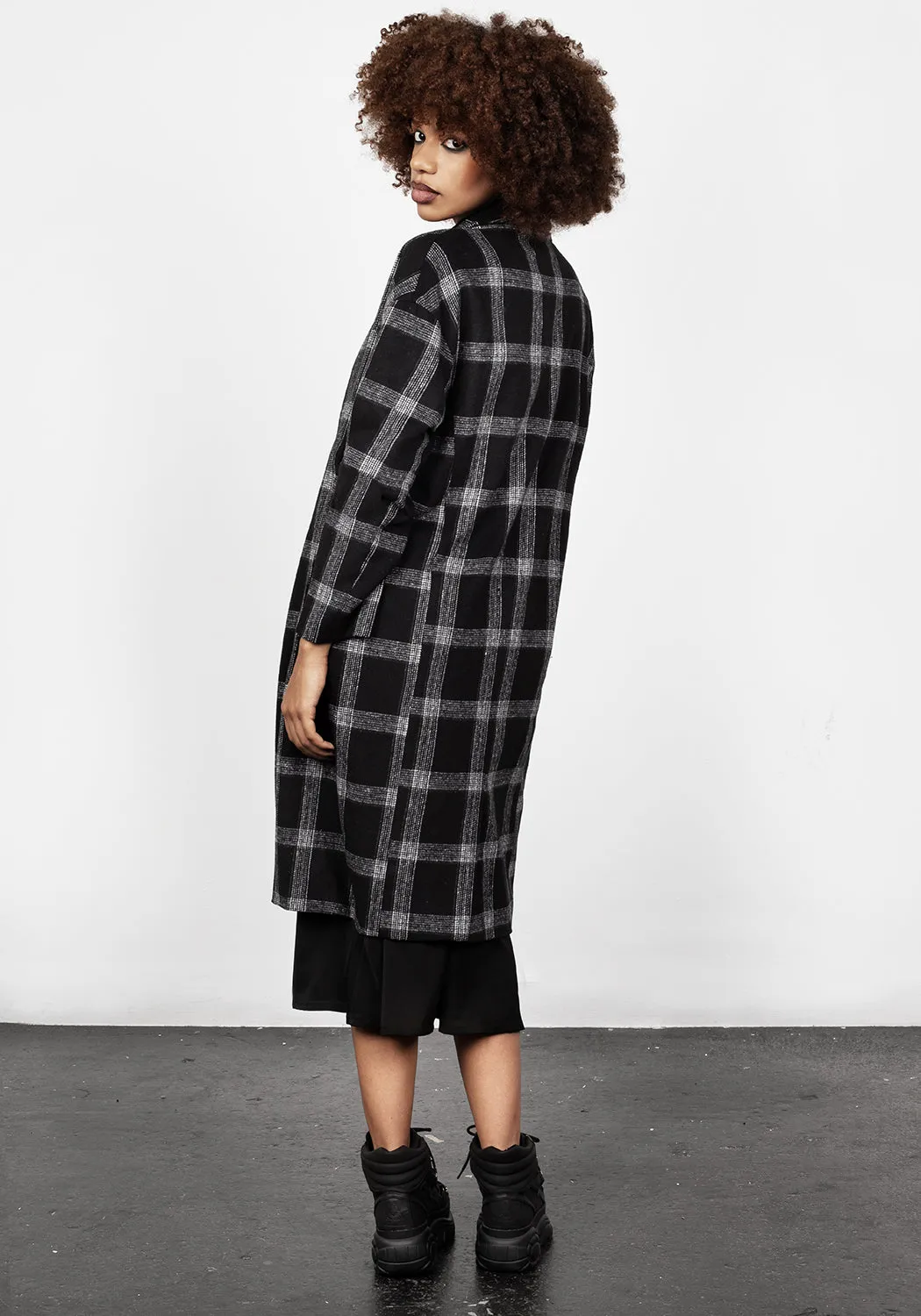 Effy Plaid Duster Coat