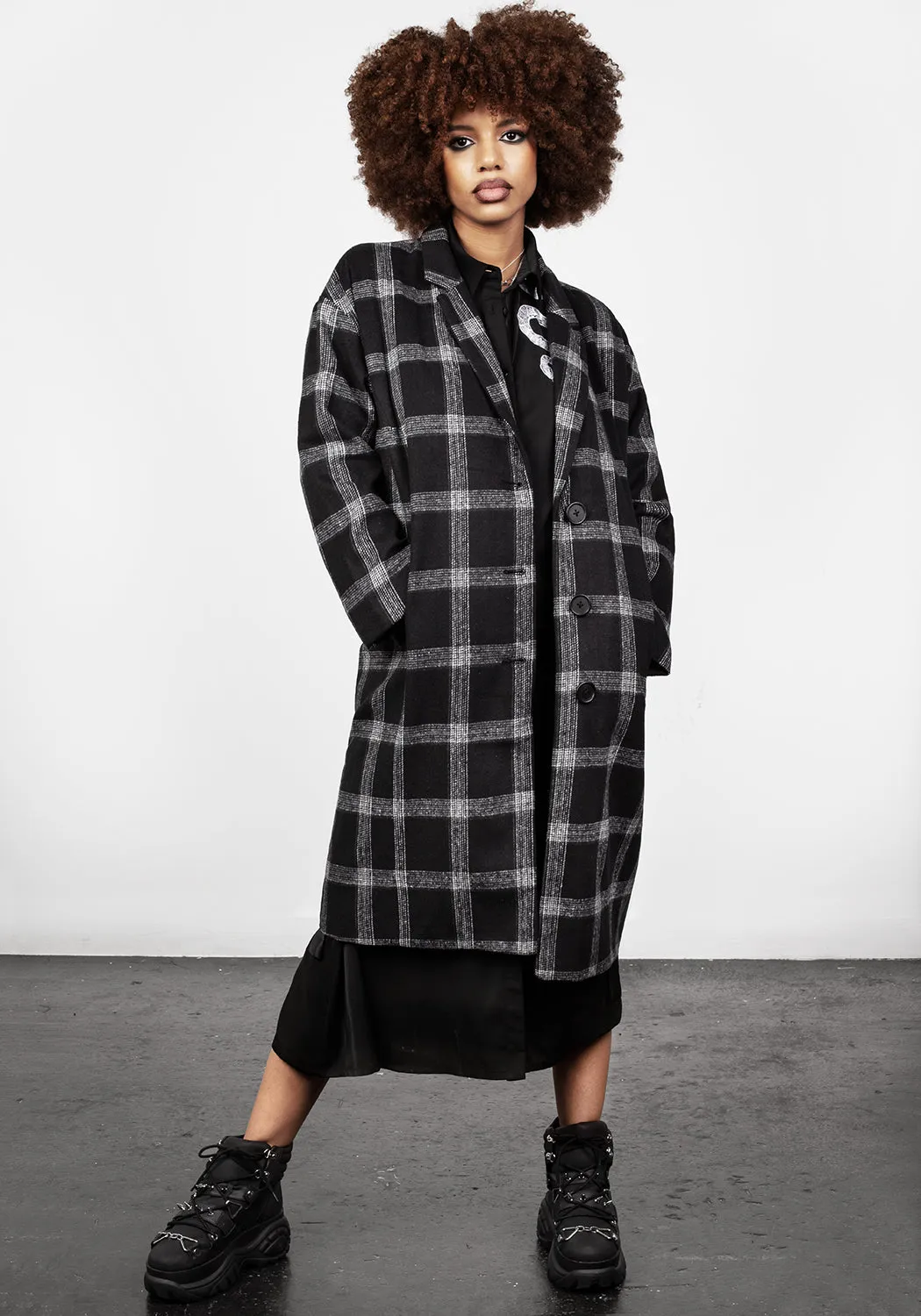 Effy Plaid Duster Coat