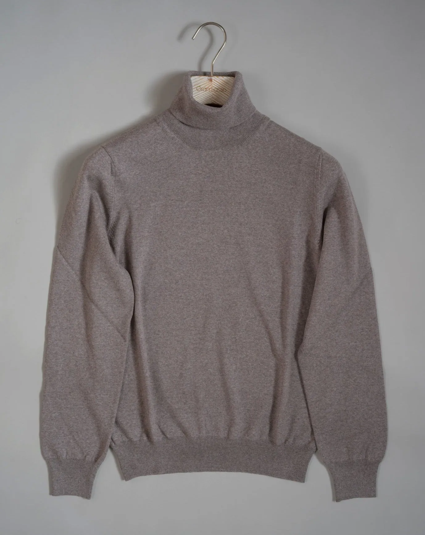 Gran Sasso Merino Roll Neck / Light Brown