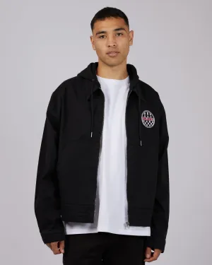 Grid Jacket Washed Black