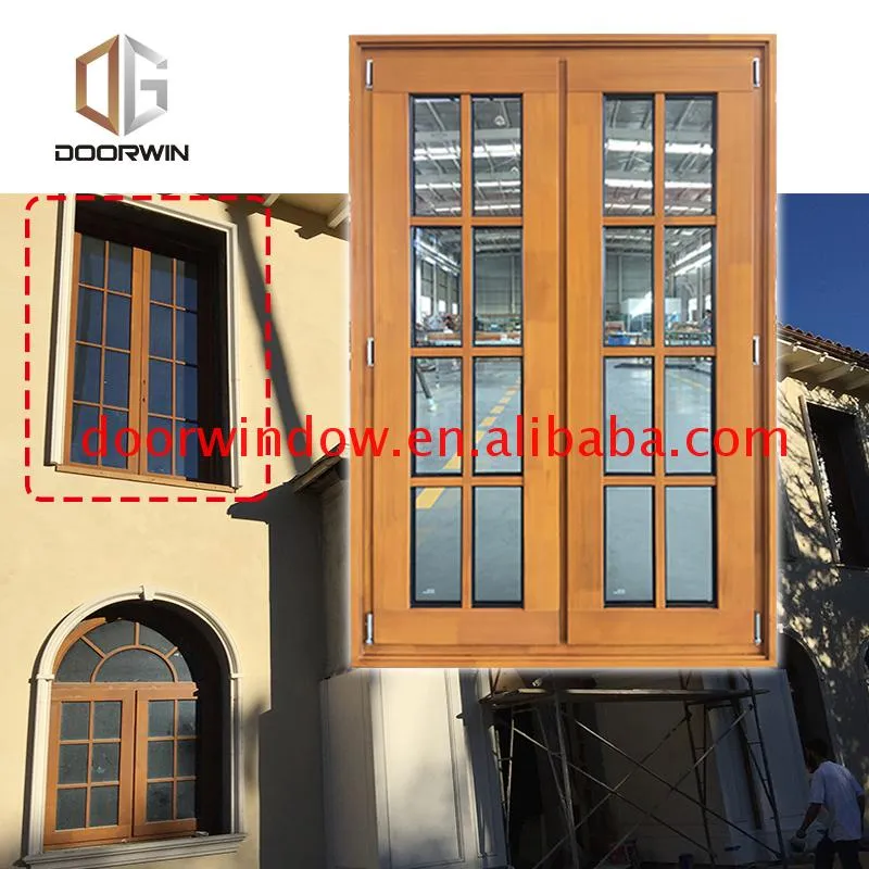 Grill door designs india design wood window glass windows by Doorwin on Alibaba