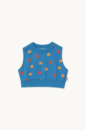 Hearts Stars Sleeveless Sweatshirt