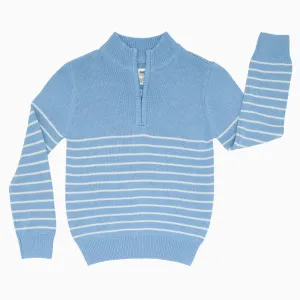 Lake Blue Zip Sweater