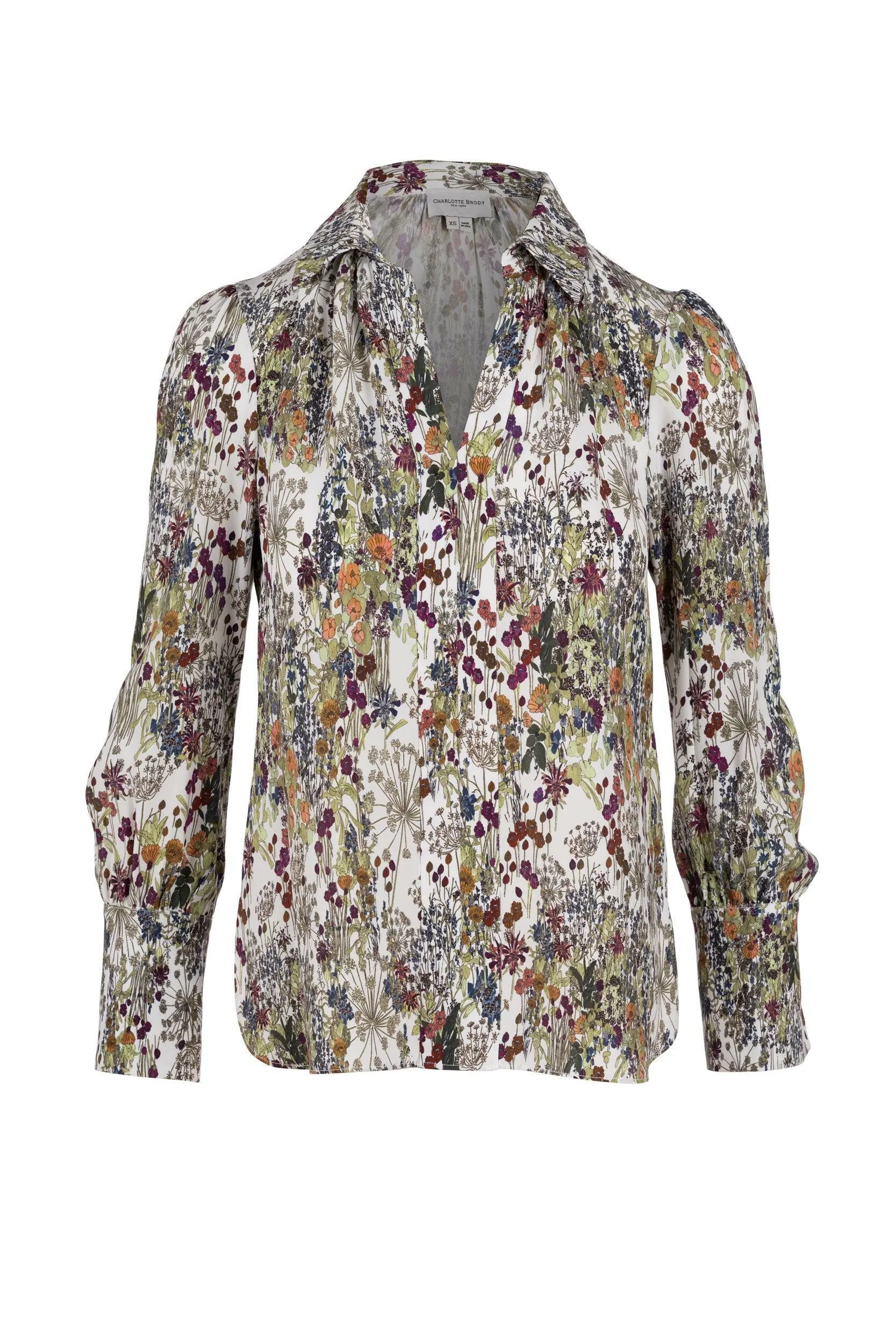 Laurel Blouse - White English Garden