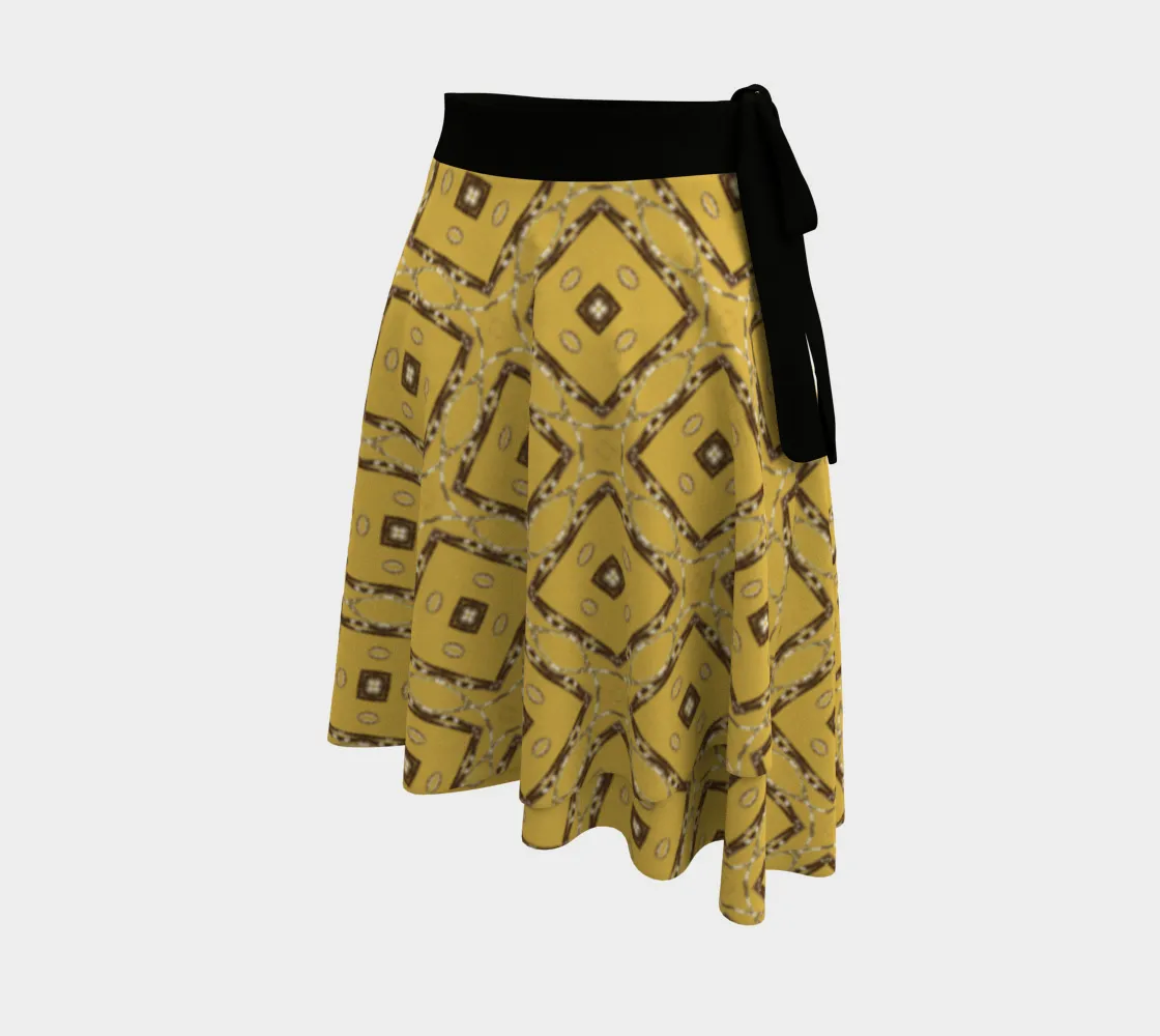 Lichen Log Tan Wrap Skirt