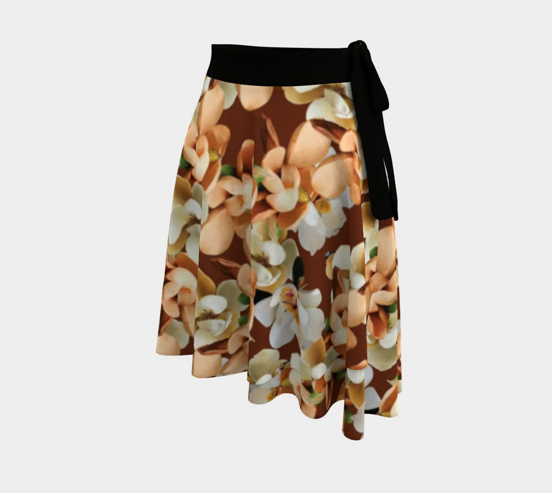 Magnolia Blooms Wrap Skirt