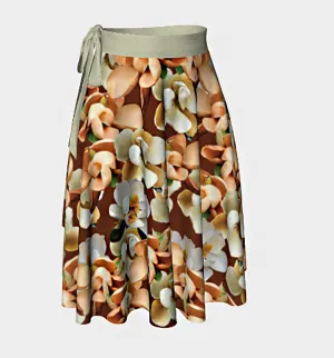 Magnolia Blooms Wrap Skirt