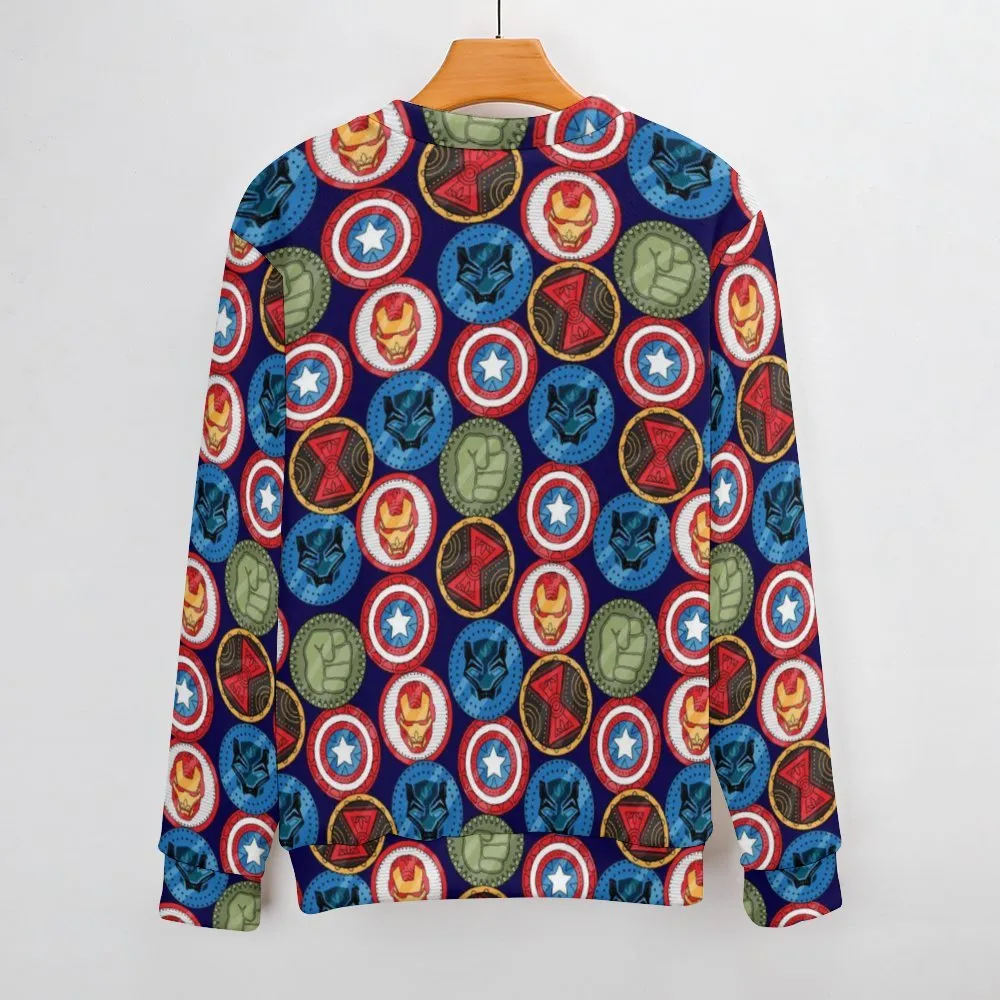 Marvel Shields Unisex Crewneck Sweater