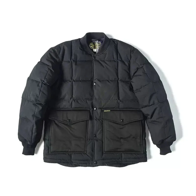 Men's Box Quilt Down Liner Jacket - Warm Insulated Bomber Puffer Coat