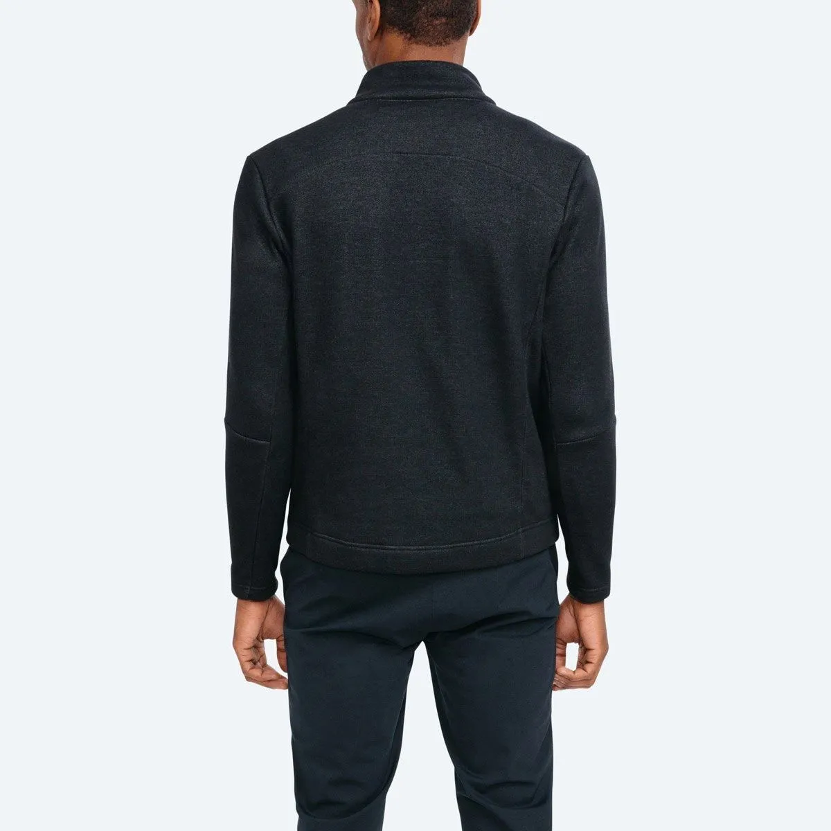 Men's Hybrid Fleece 1/4 Zip - Black