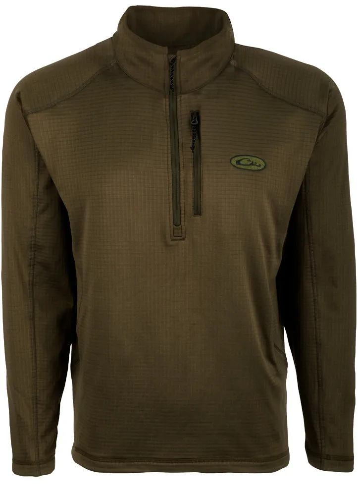 MST Breathelite Quarter Zip Pullover in Green by Drake