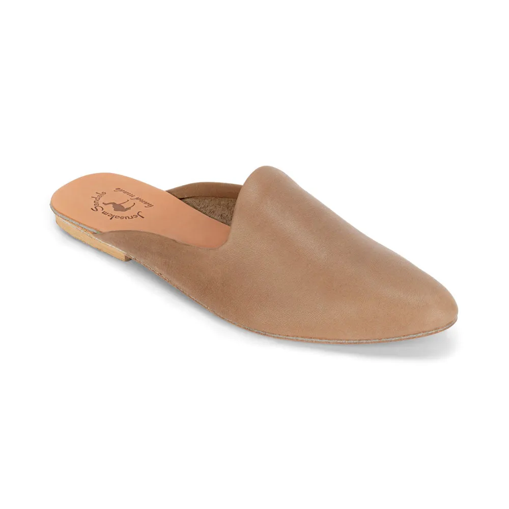 Nihi -  Pointed Toe Leather Mule | Brown