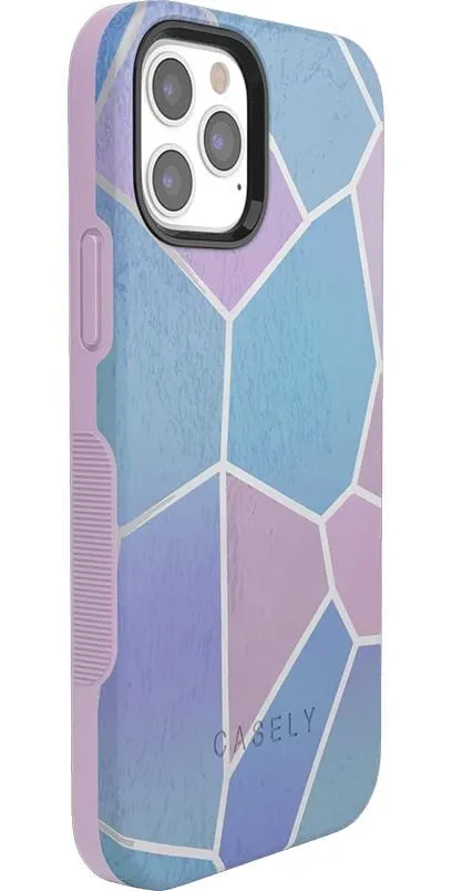 Other Side | Holographic Metallic Stained Glass Marble Case