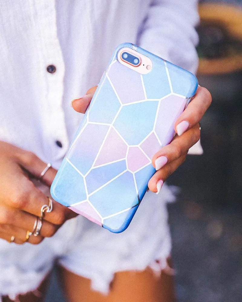 Other Side | Holographic Metallic Stained Glass Marble Case