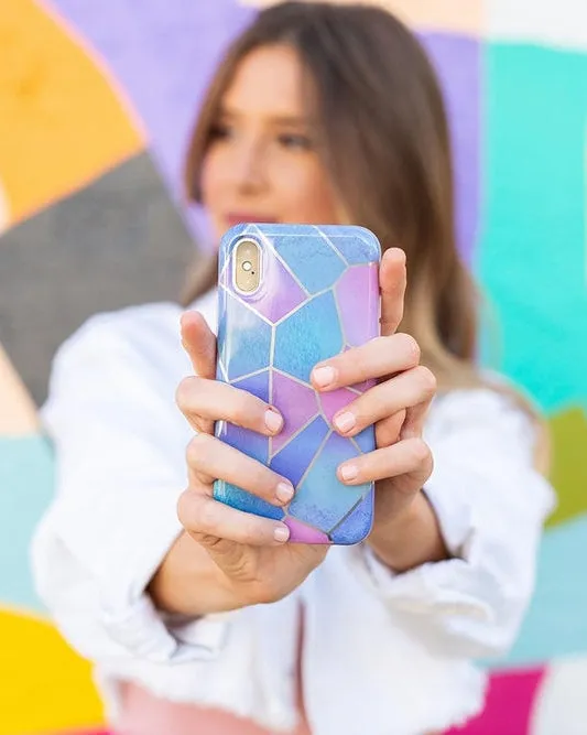 Other Side | Holographic Metallic Stained Glass Marble Case