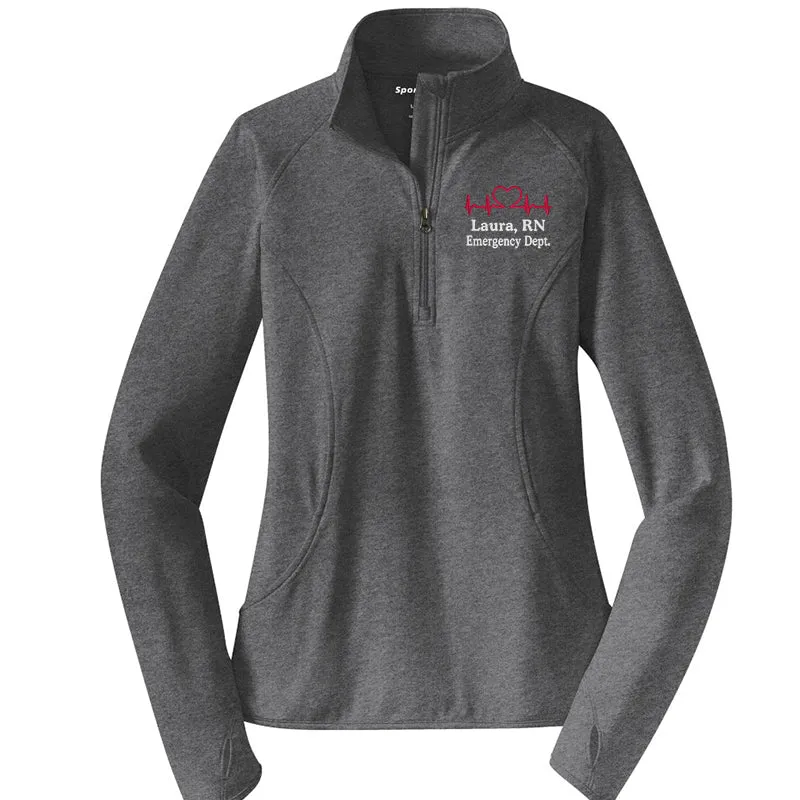 OVERSTOCK | LST850 Ladies Sport-Wick® Stretch 1/2-Zip Pullover